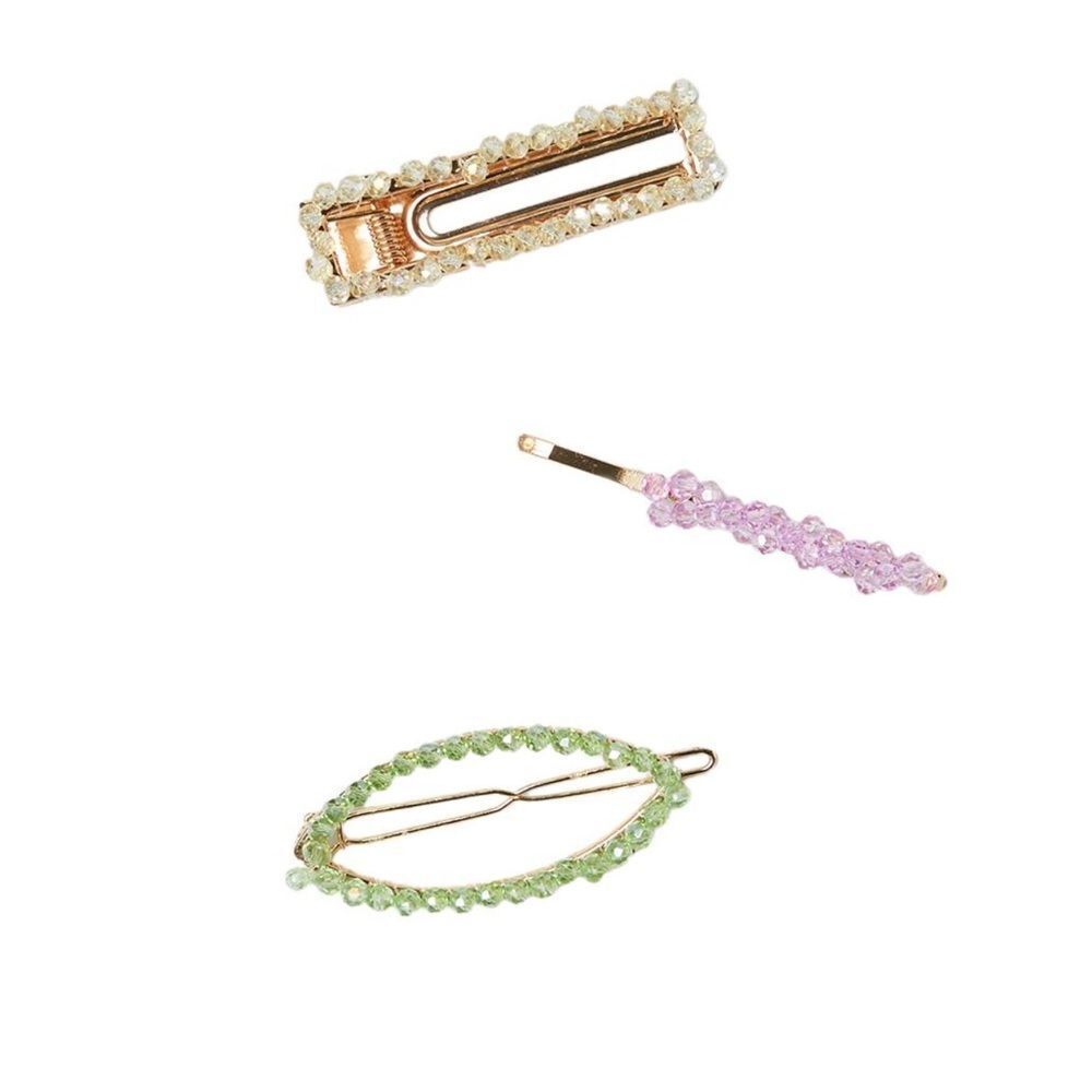 ZARA THREE-PACK OF BEADED HAIR CLIPS